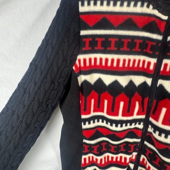 NWT LRL Ralph Lauren Active, Indian, Red & Black, Aztec, Fleece Jacket, Sz Large - Picture 9 of 13